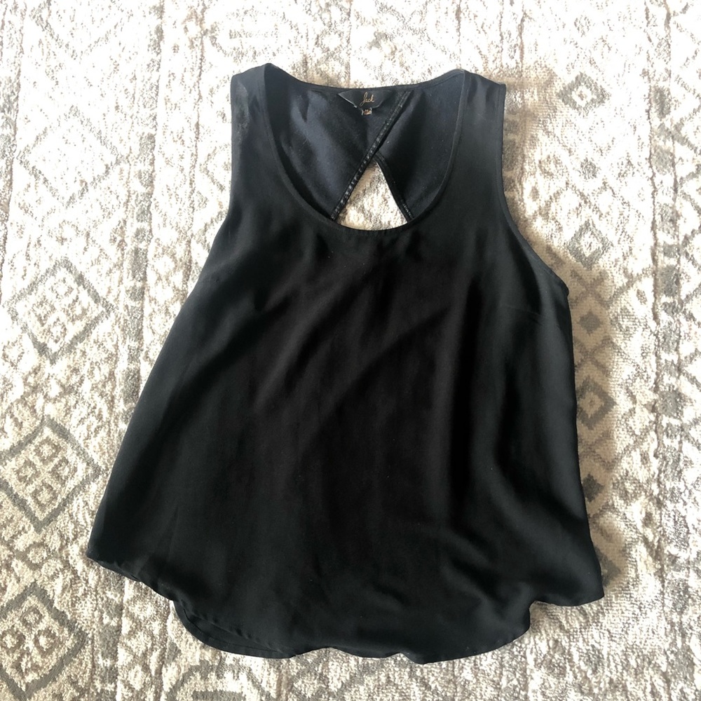 Jack by BB Dakota Black shell top w/faux leather